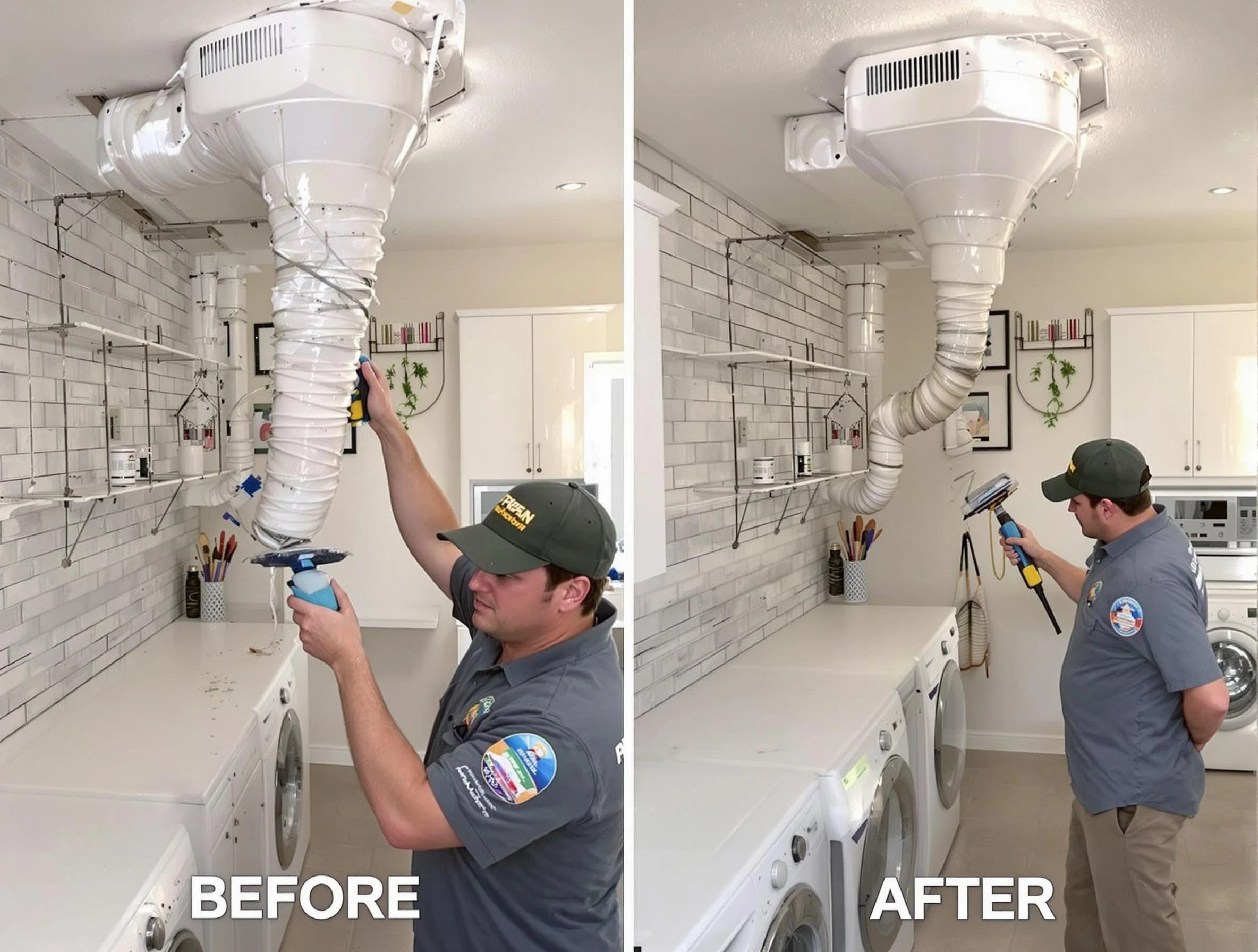 Professional dryer exhaust vent cleaning by Plymouth Dryer Vent Cleaning in Plymouth